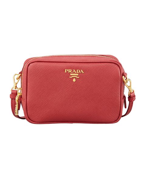 prada red leather crossbody|prada crossbody with guitar strap.